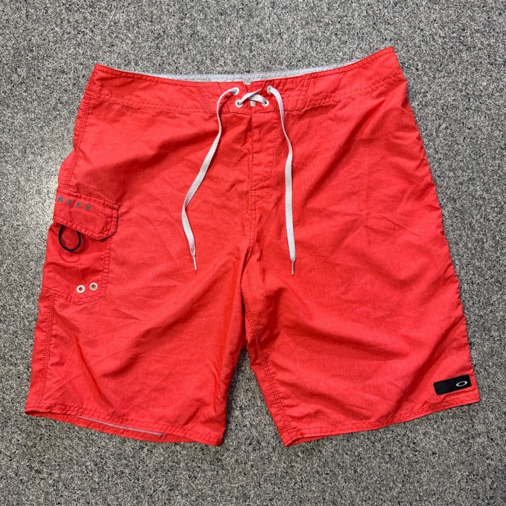 Oakley Board Shorts Mens 36 Regular Fit Swim Shorts Cargo Pocket 21"